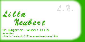 lilla neubert business card